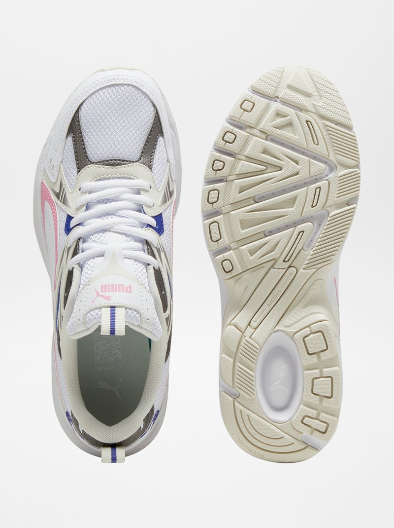 Baskets 'Puma' 'Milenio' tricolore blanc - Kiabi