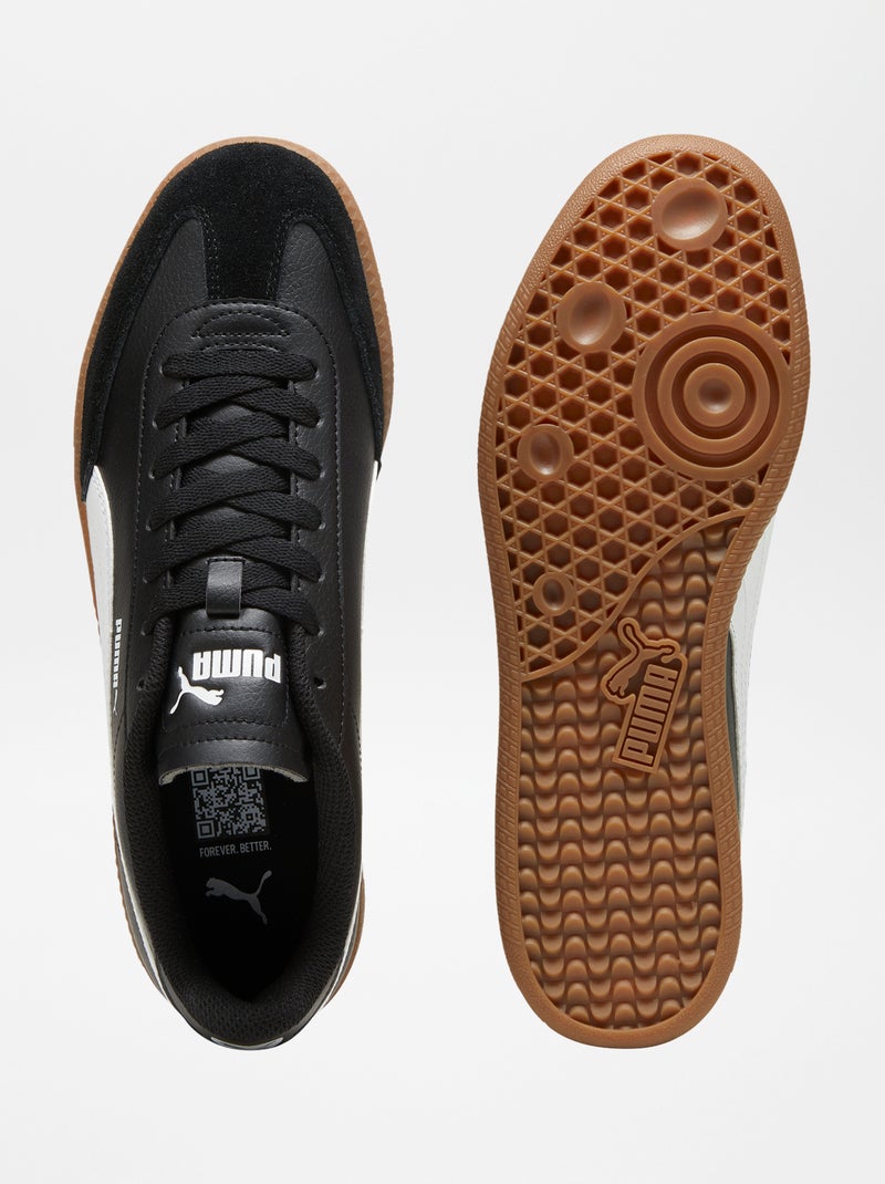 Baskets 'Puma' 'Palermo' bi-matière noir - Kiabi