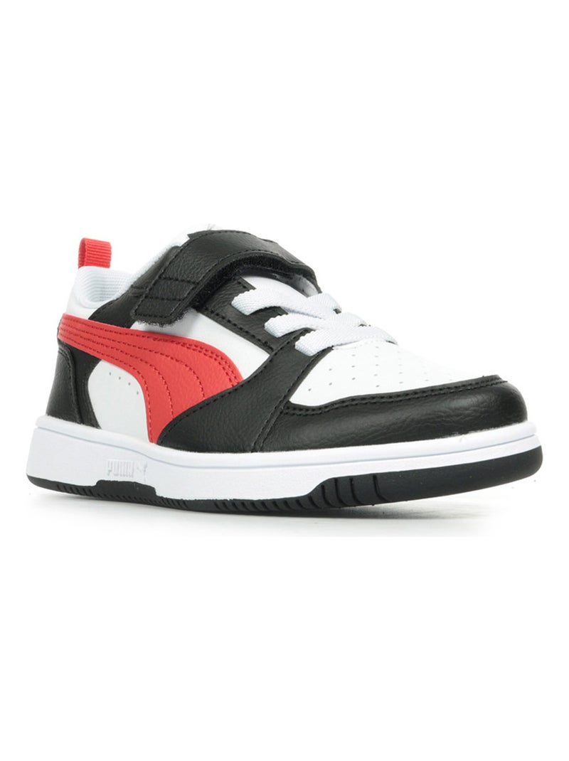 Baskets PUMA Ps Rebound V6 Lo Ac+Ps Blanc Rouge Noir - Kiabi