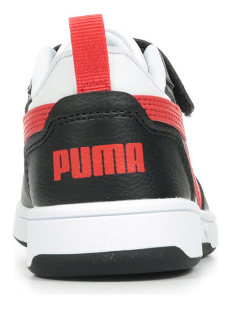 Baskets PUMA Ps Rebound V6 Lo Ac+Ps Blanc Rouge Noir - Kiabi