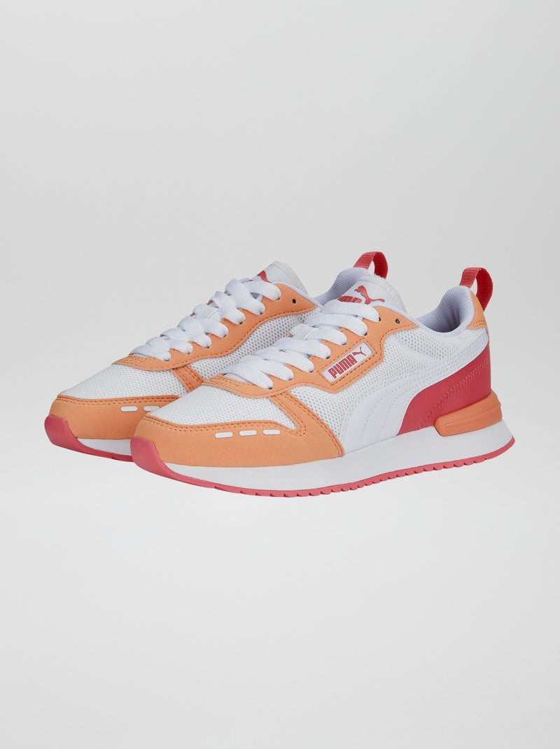 Baskets 'Puma' 'R78' Orange/Blanc - Kiabi