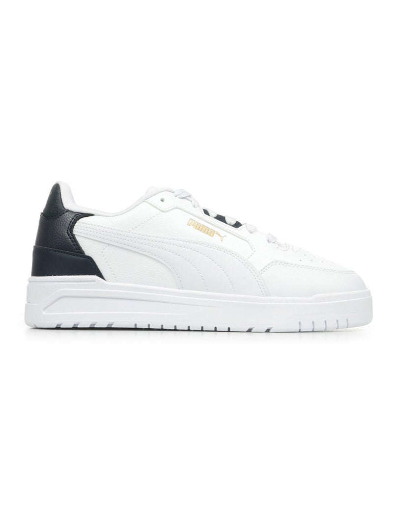 Baskets PUMA Shuffle Downtown Blanc Bleu marine - Kiabi