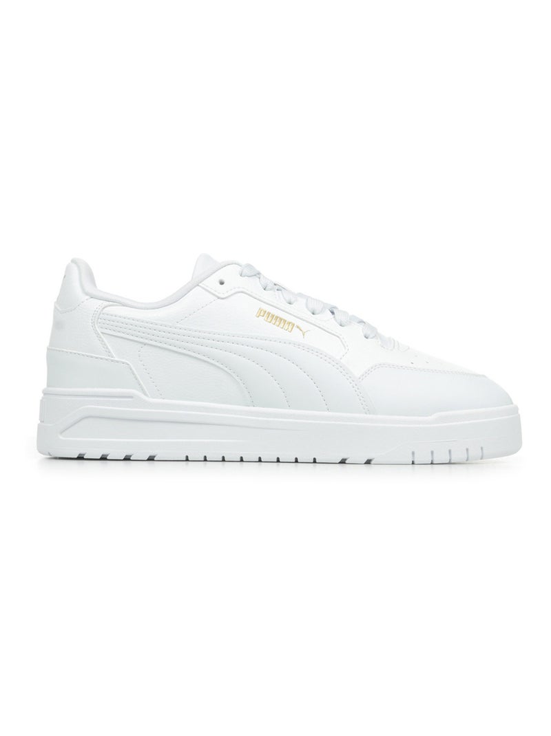 Baskets PUMA Shuffle Downtown Blanc Doré - Kiabi