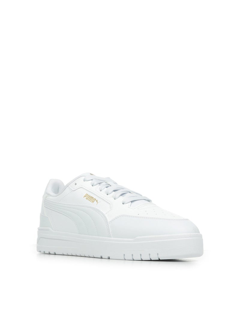 Baskets PUMA Shuffle Downtown Blanc Doré - Kiabi