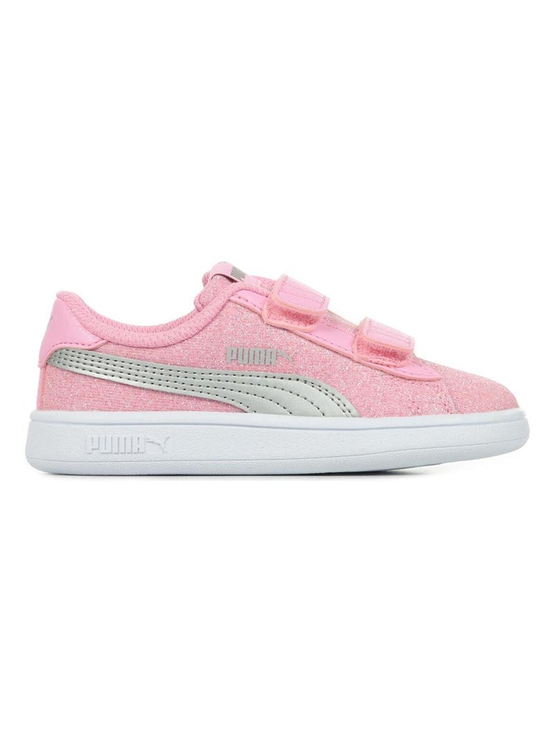 Baskets PUMA Smash v2 Glitz Inf Rose - Kiabi