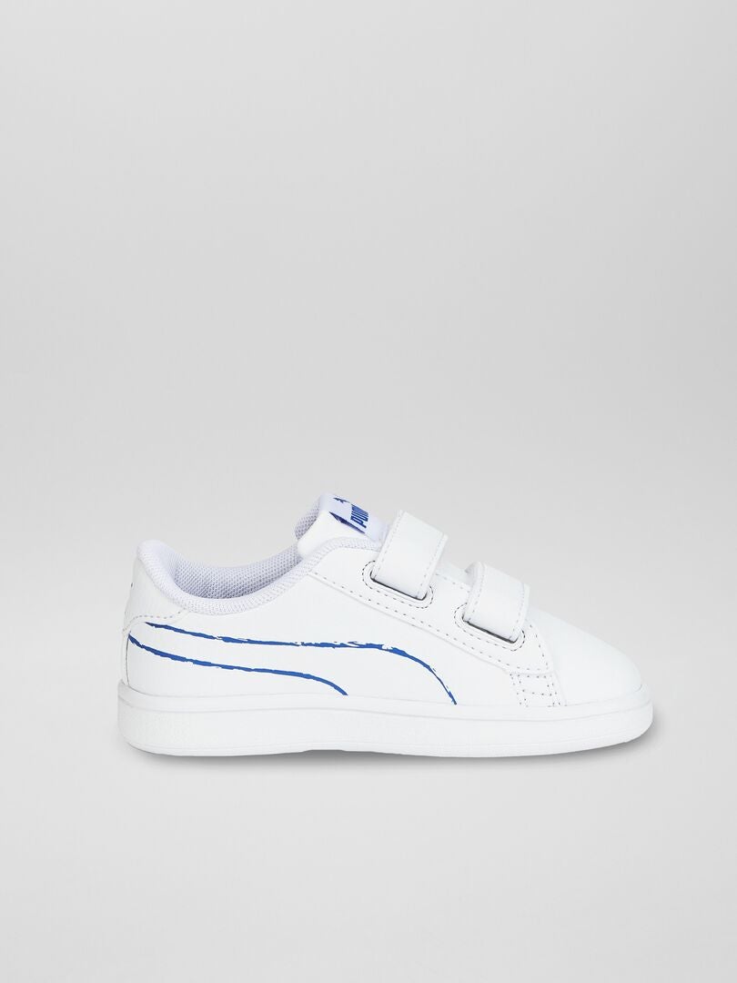 Baskets 'Puma 'Smash V2 School' Blanc - Kiabi
