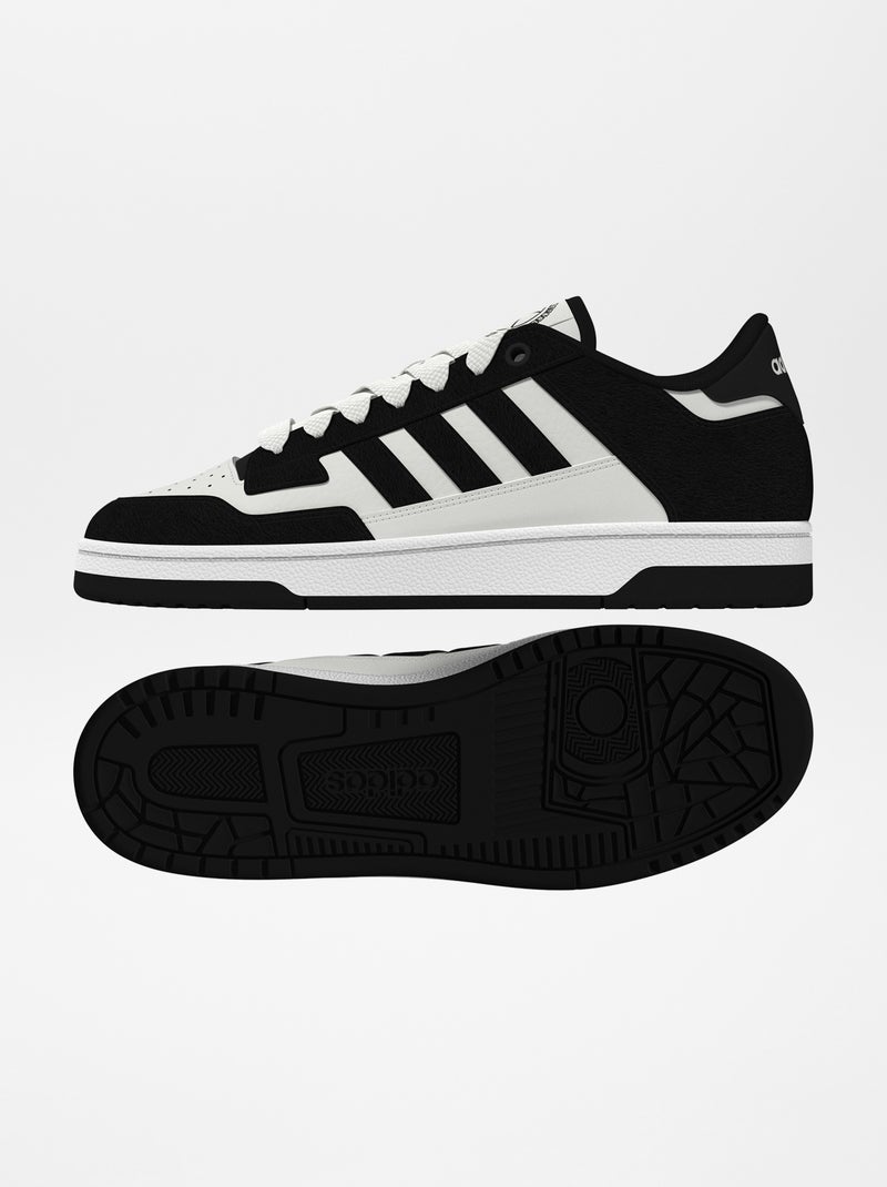 Baskets 'Rapid Court' 'adidas' Blanc/noir - Kiabi