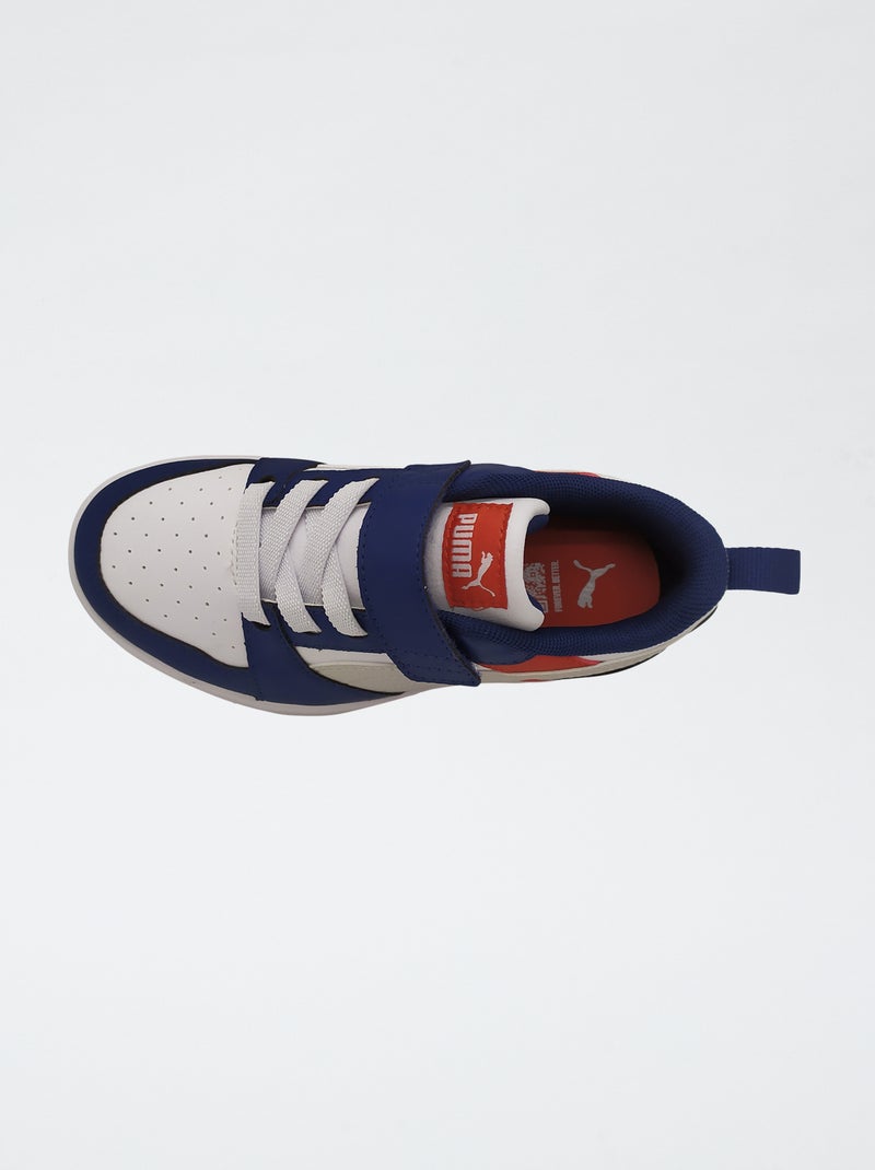 Baskets 'Rebound v6' 'Puma' Blanc/bleu - Kiabi