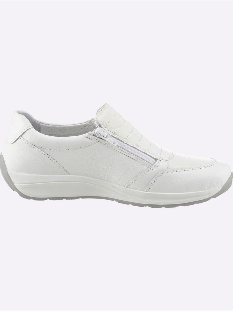 Baskets rembourrés avec fermeture à glissière et semelle amovible - Taille standard - Witt Blanc - Kiabi