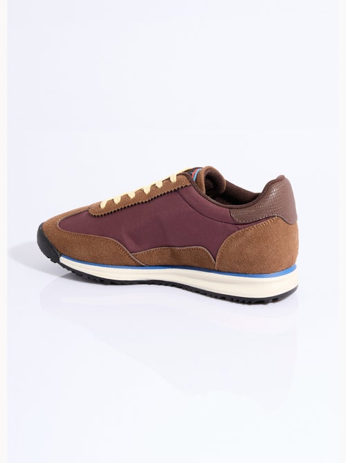 Baskets rétro multimatières à lacets - AFIBEL - Kiabi