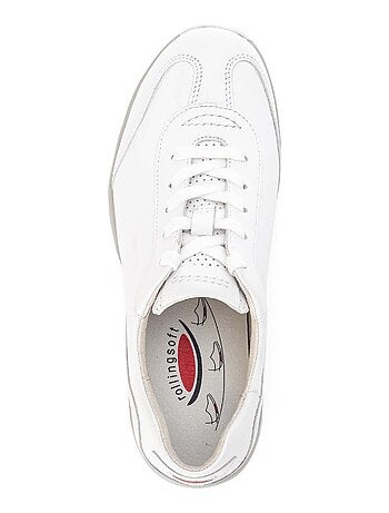Baskets Rolling Soft Blanche en cuir