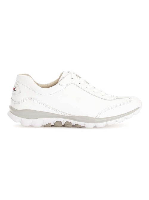 Baskets Rolling Soft Blanche en cuir - Kiabi