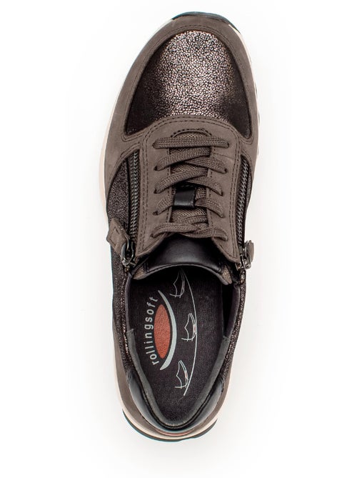 Baskets Rolling Soft  en Cuir et Nubuck - Kiabi