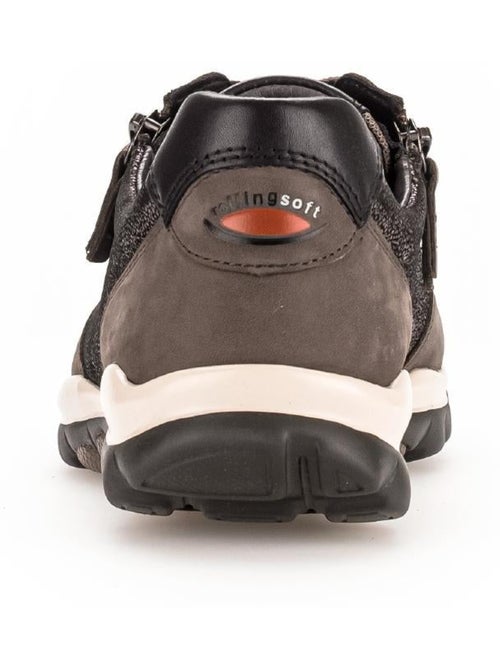 Baskets Rolling Soft  en Cuir et Nubuck - Kiabi