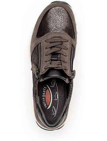 Baskets Rolling Soft en Cuir et Nubuck