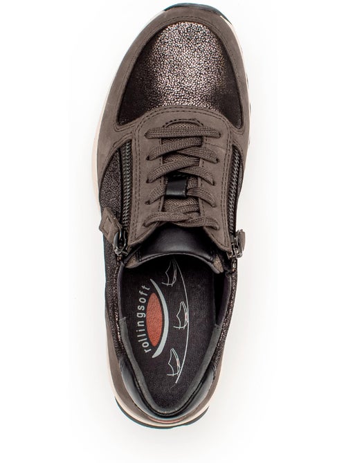 Baskets Rolling Soft en Cuir et Nubuck - Kiabi Baskets Rolling Soft en Cuir et Nubuck - Kiabi
