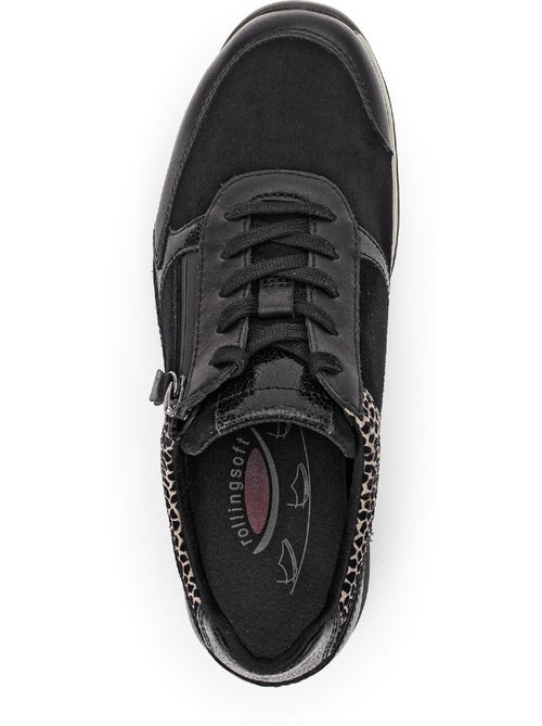 Baskets Rolling Soft  en Cuir et Nubuck - Kiabi