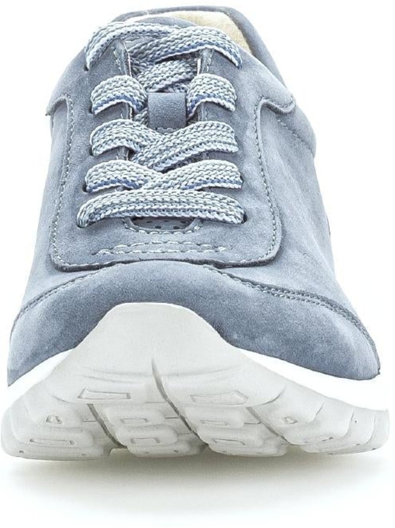 Baskets rolling soft  en daim Bleu - Kiabi