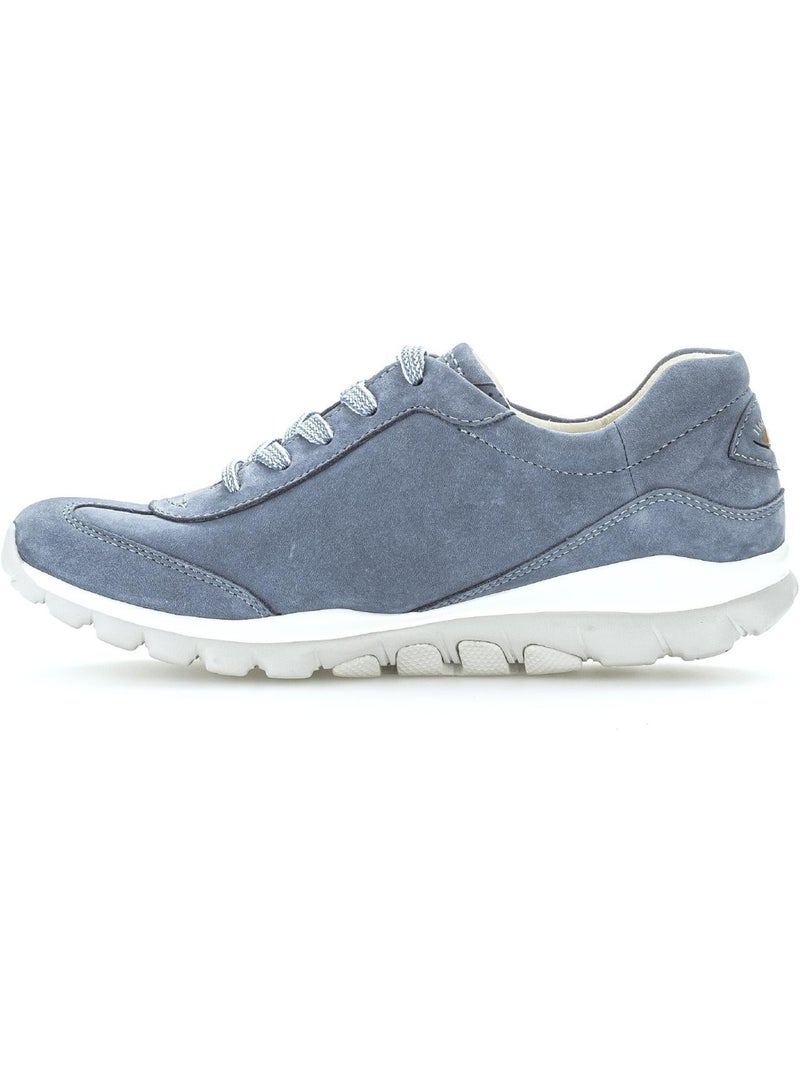 Baskets Rolling Soft  en Nubuck Bleu - Kiabi