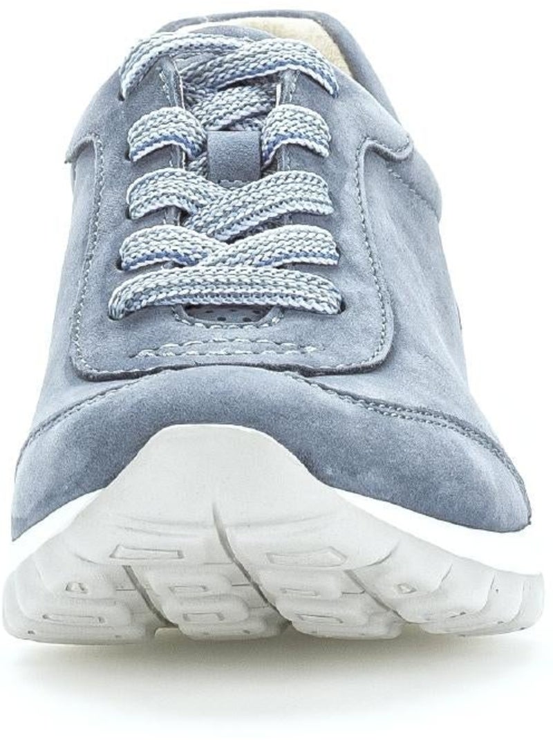 Baskets Rolling Soft  en Nubuck Bleu - Kiabi