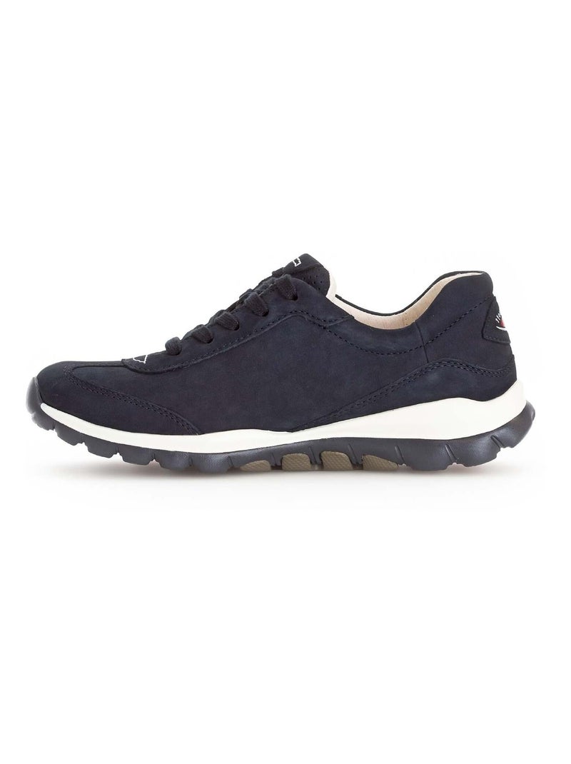Baskets Rolling Soft  en Nubuck Bleu - Kiabi