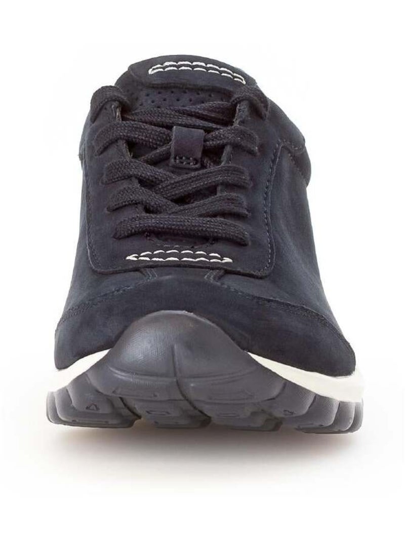 Baskets Rolling Soft  en Nubuck Bleu - Kiabi