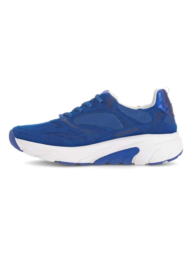 Baskets Rolling Soft  en nubuck et textile Bleu - Kiabi