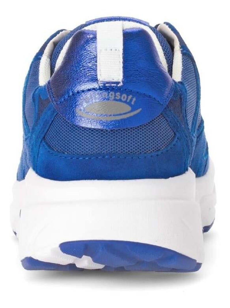 Baskets Rolling Soft  en nubuck et textile Bleu - Kiabi