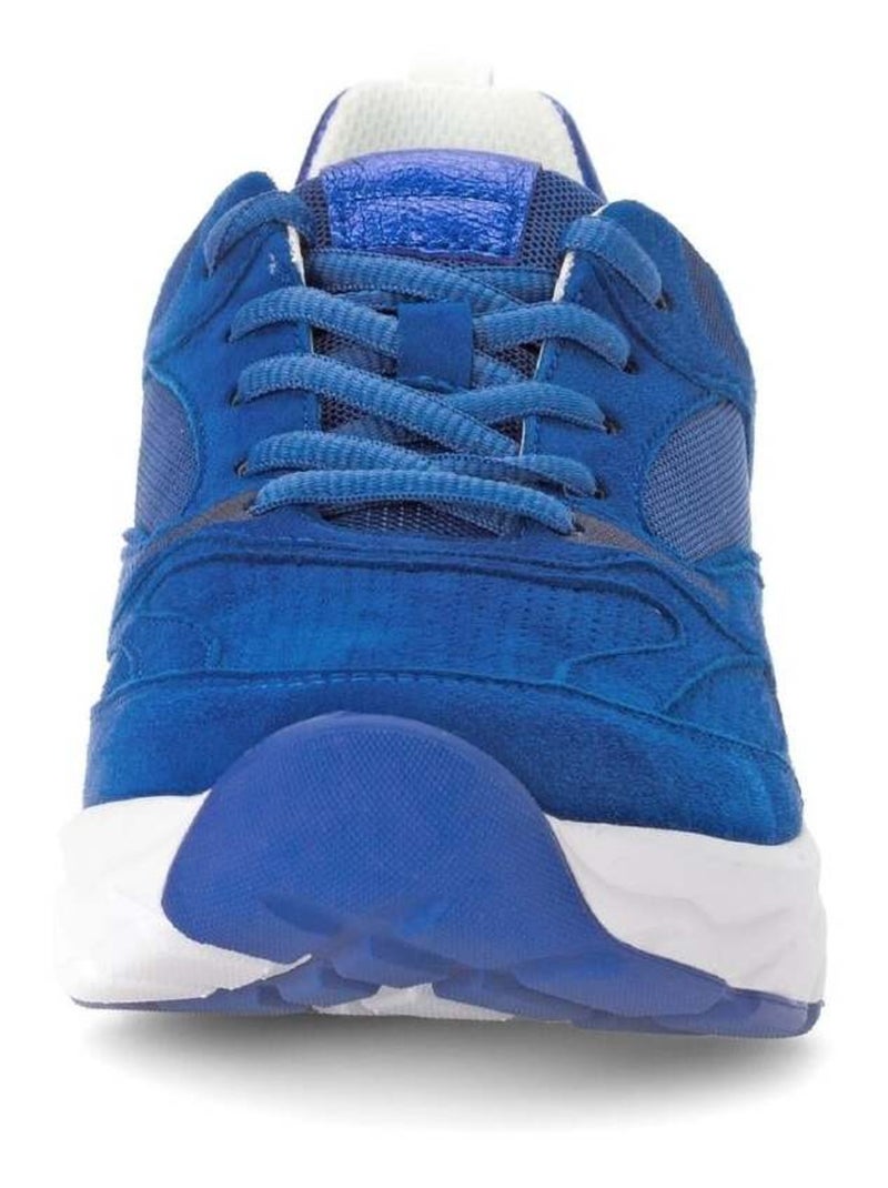 Baskets Rolling Soft  en nubuck et textile Bleu - Kiabi