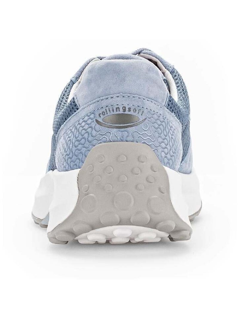 Baskets Rollingsoft  en Nubuck et textile Bleu - Kiabi