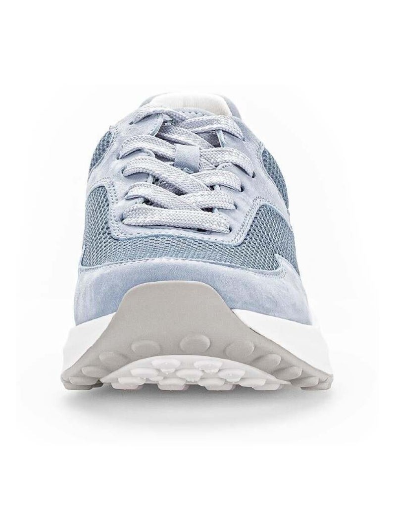 Baskets Rollingsoft  en Nubuck et textile Bleu - Kiabi