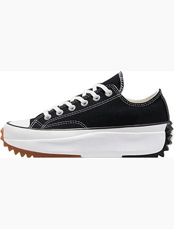 Baskets run star hike low black gum