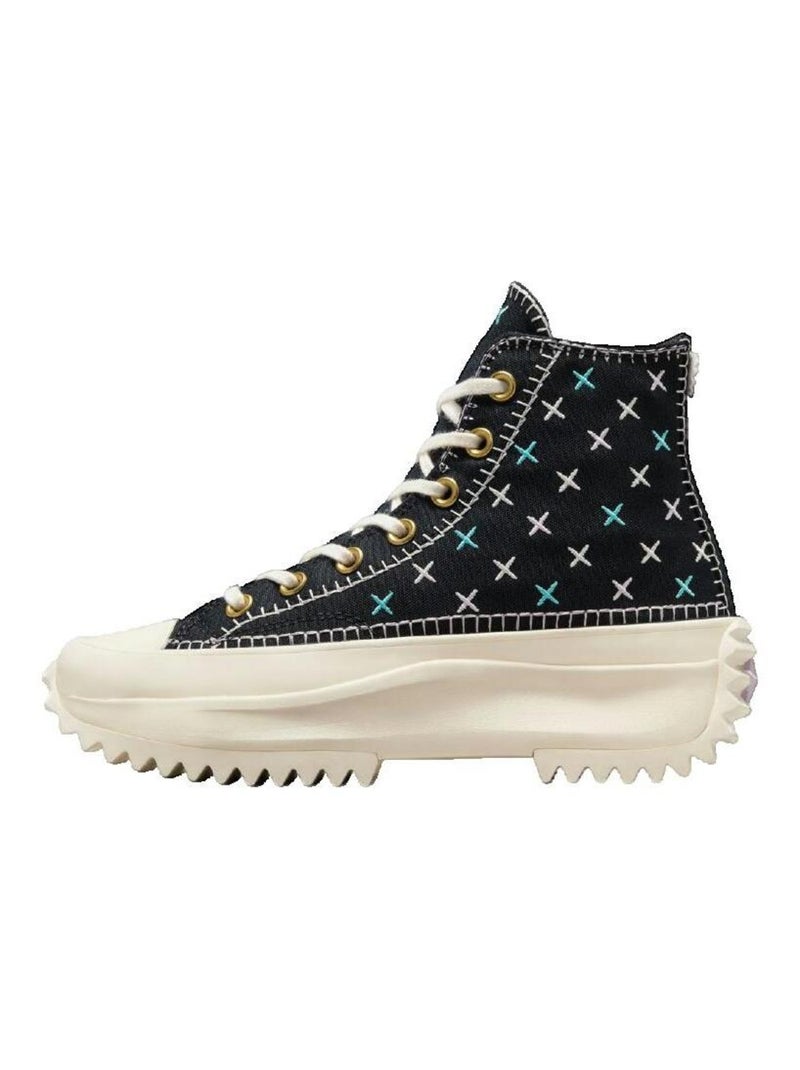 Baskets Run Star Hike Platform Textile Converse Noir - Kiabi