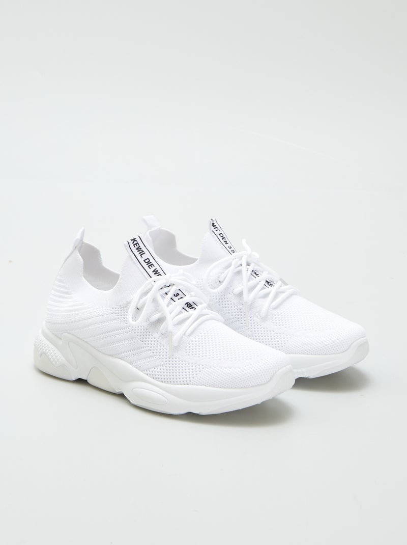 Baskets running Blanc - Kiabi