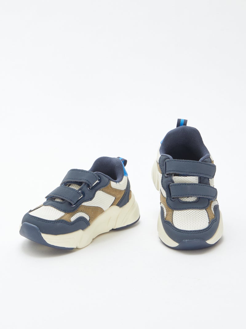 Baskets running en mesh Bleu - Kiabi