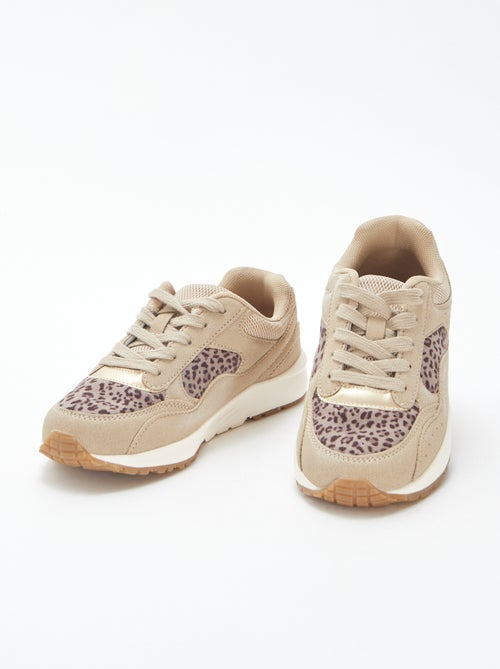 Baskets running léopard - Kiabi