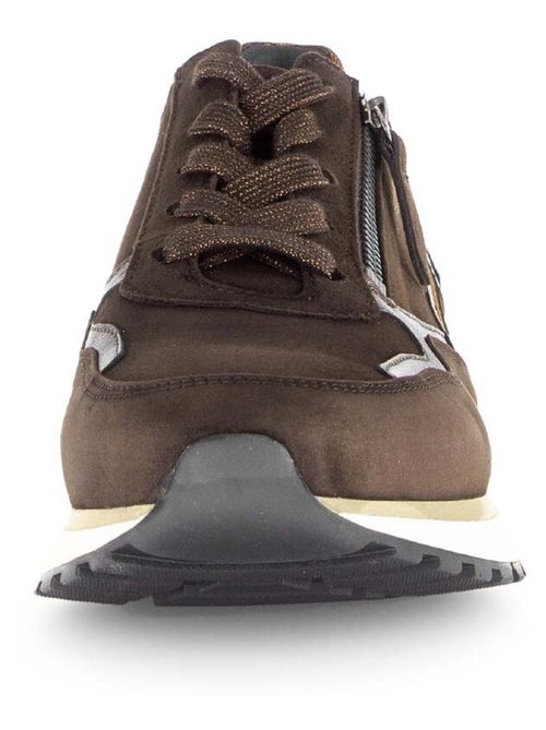 Baskets s en combinaison cuirs - Kiabi