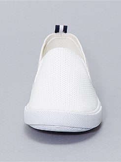 Baskets sans lacets avec perforations fantaisies - Kiabi