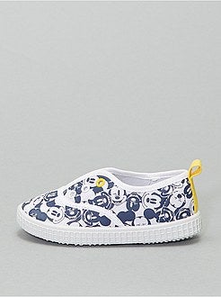Baskets sans lacets en toile 'Mickey Mouse' - Kiabi