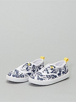Baskets sans lacets en toile 'Mickey Mouse' - Kiabi