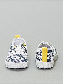 Baskets sans lacets en toile 'Mickey Mouse' - Kiabi