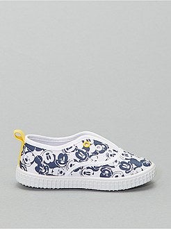 Baskets sans lacets en toile 'Mickey Mouse' - Kiabi