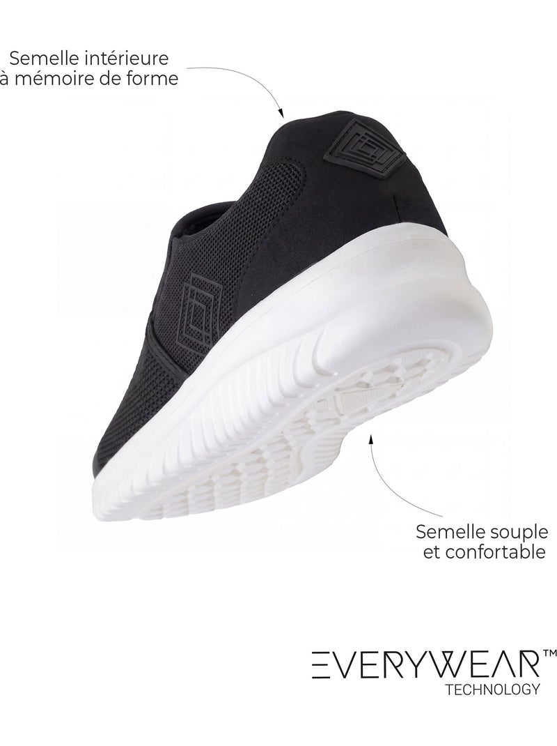 Baskets semelle mousse everywear mémoire de forme Bleu marine - Kiabi