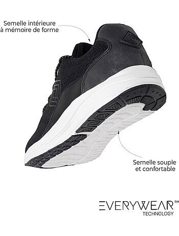Baskets semelle mousse everywear mémoire de forme isotoner