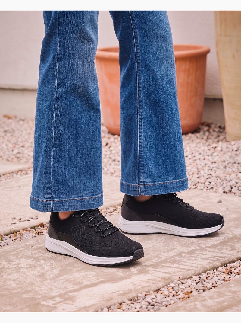 Baskets semelle mousse everywear mémoire de forme  isotoner Noir - Kiabi
