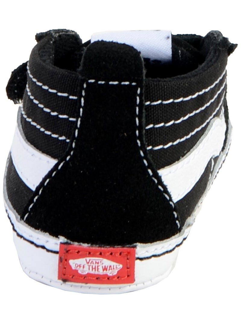 Baskets Sk8-Hi Crib cuir Vans Noir Blanc - Kiabi
