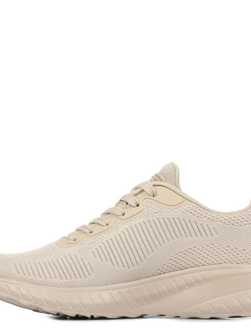 Baskets Skechers Bobs Squad Chaos Face Off Beige - Kiabi