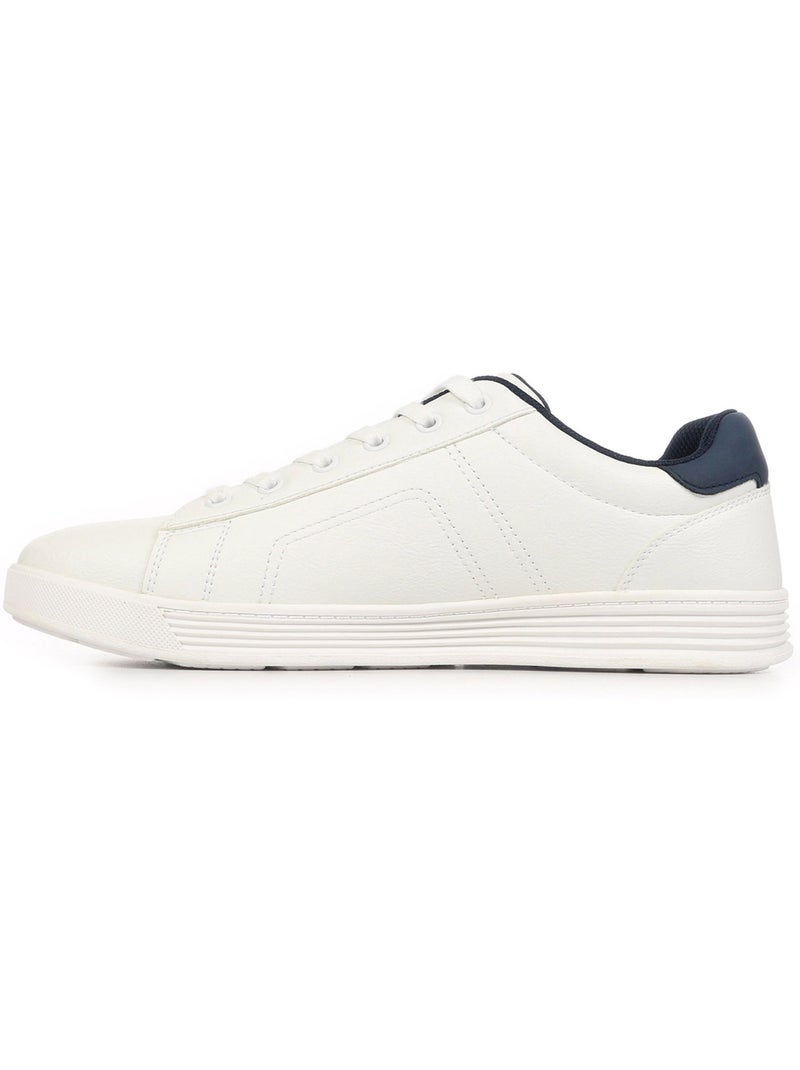 Baskets Skechers Cavell Hensley Blanc Bleu marine - Kiabi
