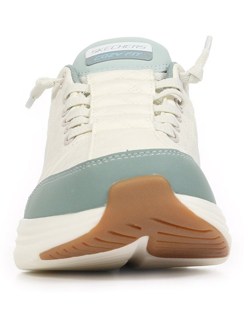 Baskets Skechers Contour Foam Blanc Bleu ciel - Kiabi