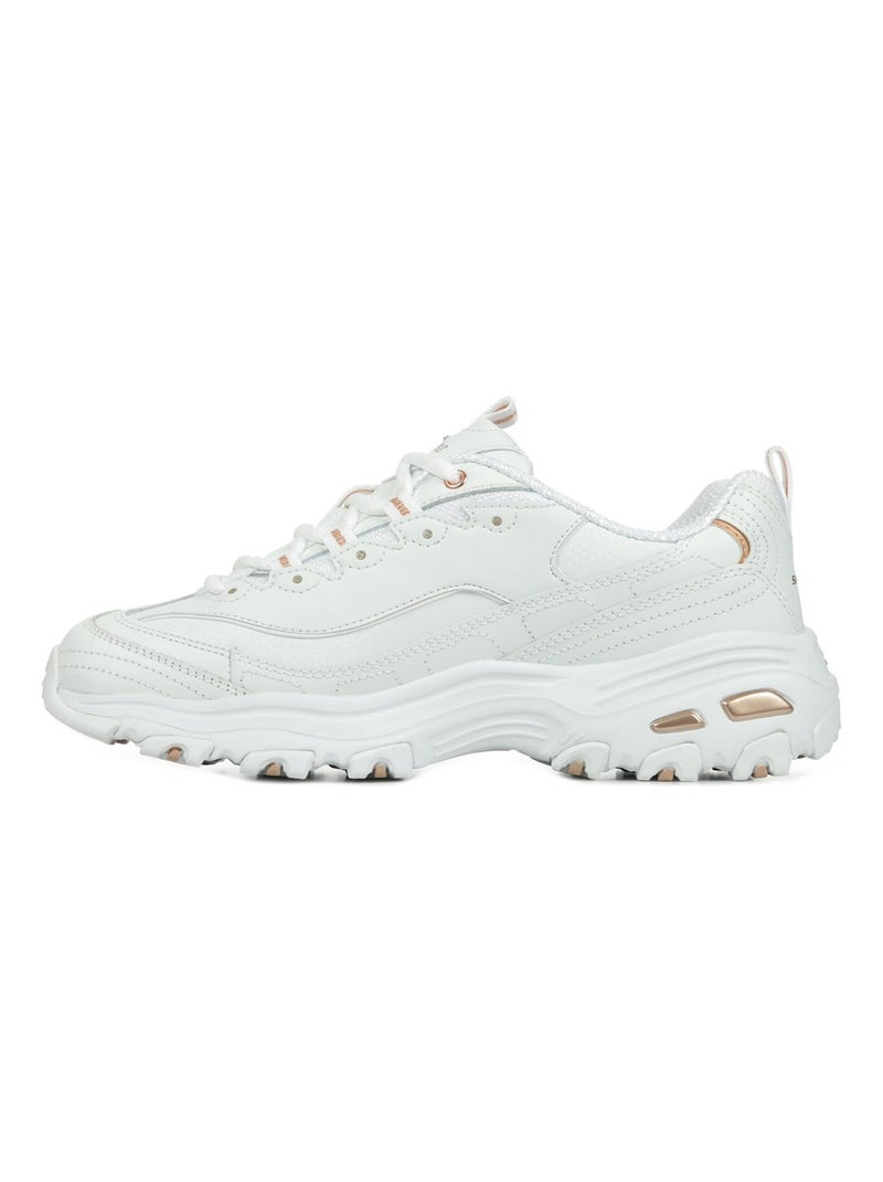 Baskets Skechers D'Lites Fresh Start Blanc Doré - Kiabi
